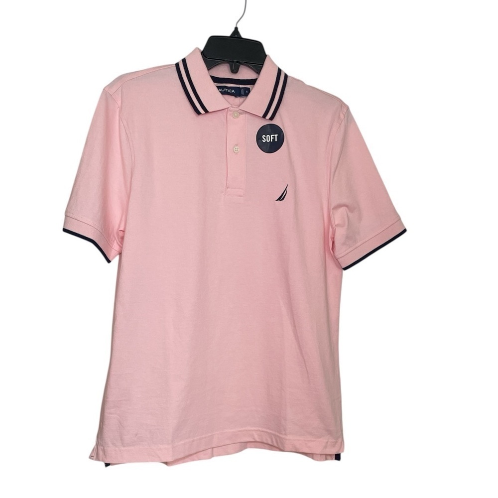 Nautica classic fit solid pink Polo sz S
